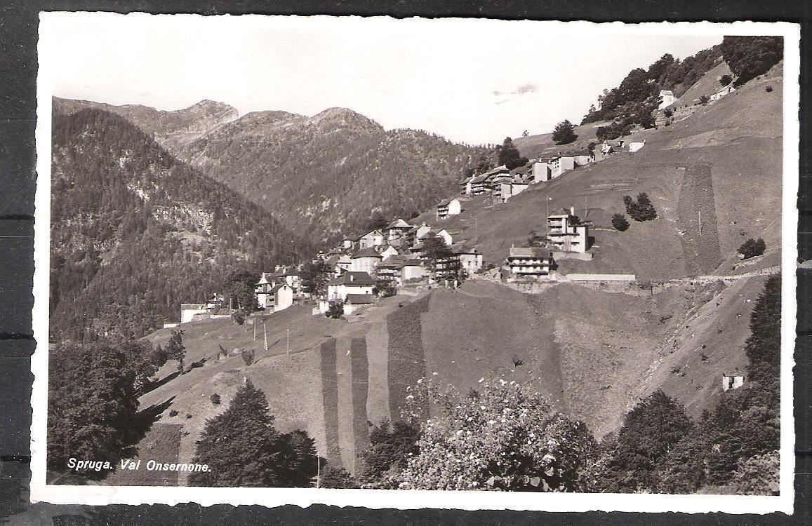 Cartoline postali: 1939 alte Dorfansicht Spruga Val Onsernone – Nuovo (secondo la descrizione) da Zürich venduto da Hagliweg 1