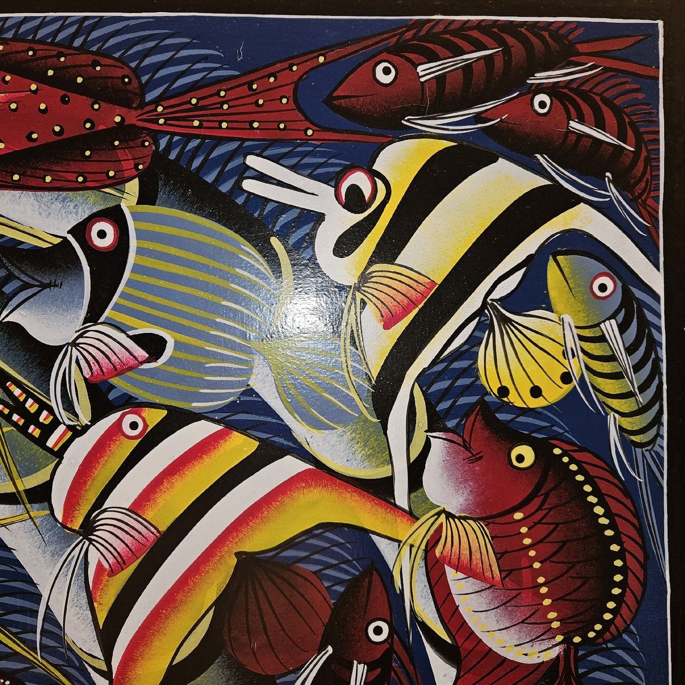 Dipinti: Sakrahl ,  Fischbild, Original, Kunst, Top! – Usato da Kriens venduto da gra_fhn7 2
