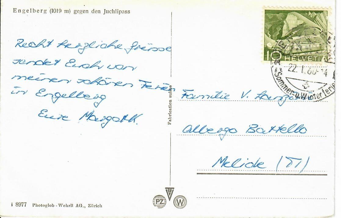 Cartoline postali: Engelberg – Usato da Hochdorf venduto da Ziegel-16 1