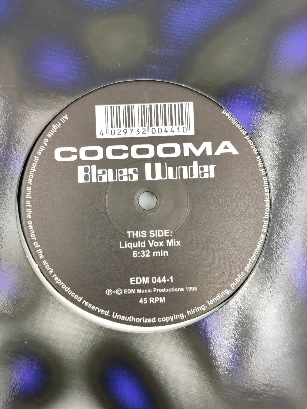Dischi in vinile: Vinyl Techno Schallplatte Cocooma Blaues Wunder EDM – Usato da Kreuzlingen venduto da Tewes 3