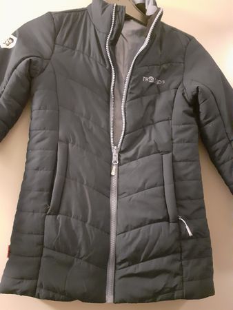 Trollkids Steppjacke dunkelblau Grösse 128 guter Zustand 