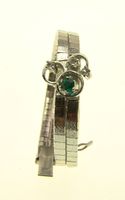 925 Sterling Doppel Armband mit 4 Steinchen bestückt