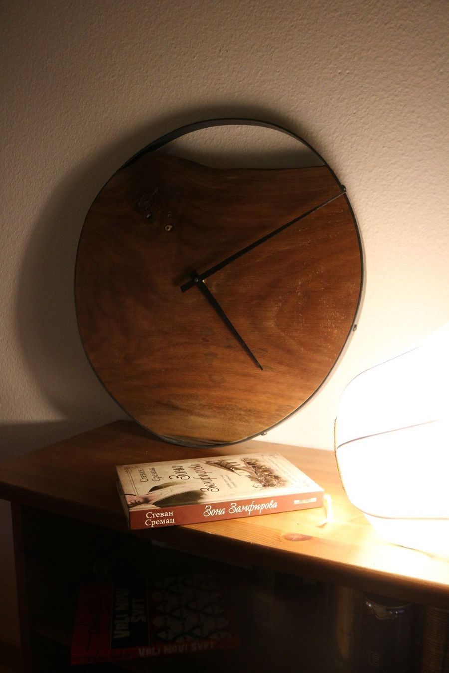Xilografie: Wanduhr aus Holz & Metal Custom – Nuovo e nell'imballaggio originale da Zürich venduto da Miki_Schreiner 1