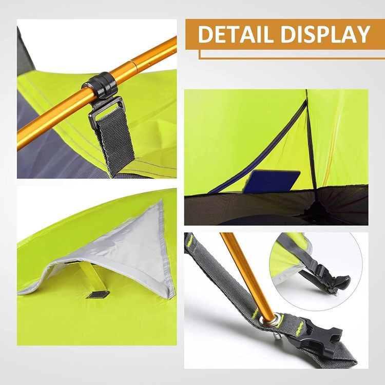 4 Mann Zelt Wasserdicht Bessport Zelt 3 Personen  Ultraleichtes  Campingzelt 3-4 Saison, Wasserdicht, Orange