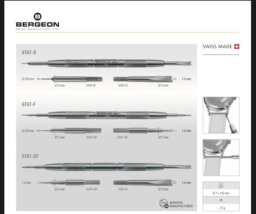 Bergeon Tutti gli attrezzi: Neue Bergeon Ersatzgabel 6767-AF-0001 – Nuovo e nell'imballaggio originale da Allenwinden venduto da guetzli20 4