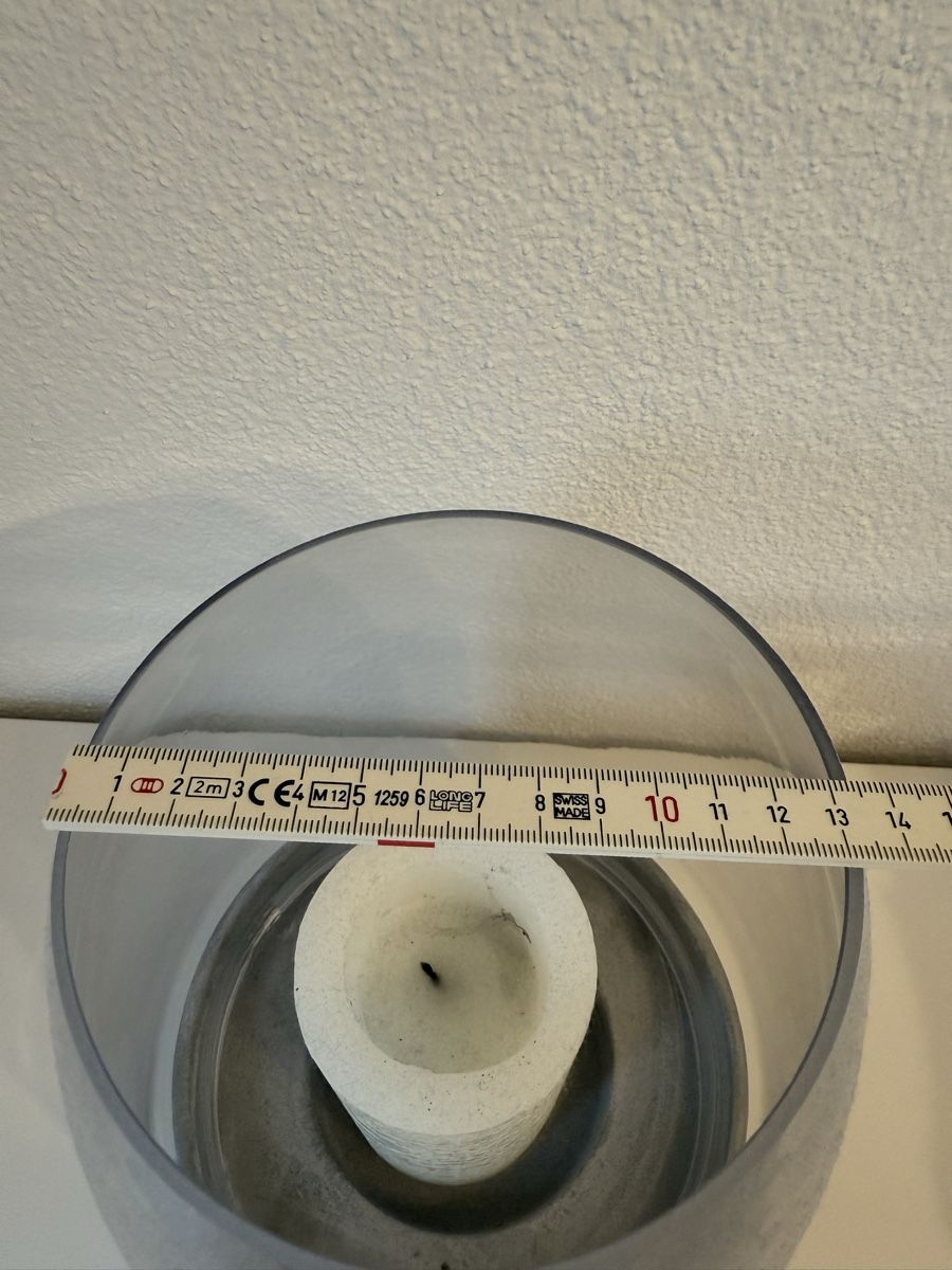 Alle Dekorationen: Windlicht Beton / Laterne mit Glasaufsatz – Gebraucht aus Einsiedeln von important__ 2