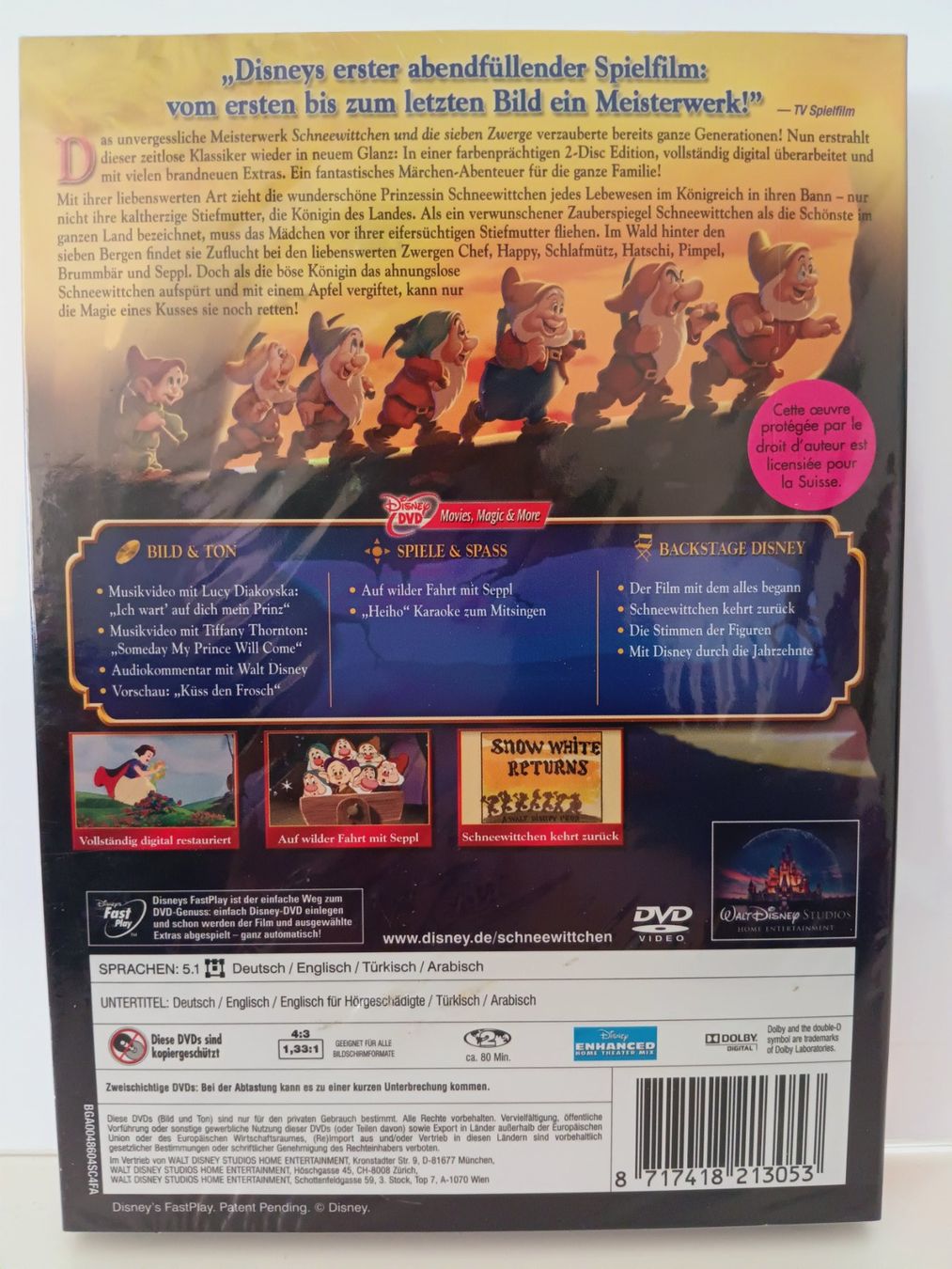 Alle DVDs: Disney DVD  - SCHNEEWITTCHEN - 2 DVD s NEU+OVP – Neu und originalverpackt aus Aarau von Yeeaaah 1