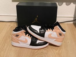 Nike air Jordan 1 mid Grösse 39 white/artic orange-black