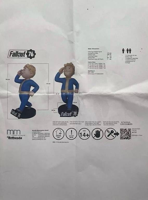 Statuette: Fallout Vault Boy Lifesize Statue Original Muckle Mannequins – Usato da Seengen venduto da Daxko 4