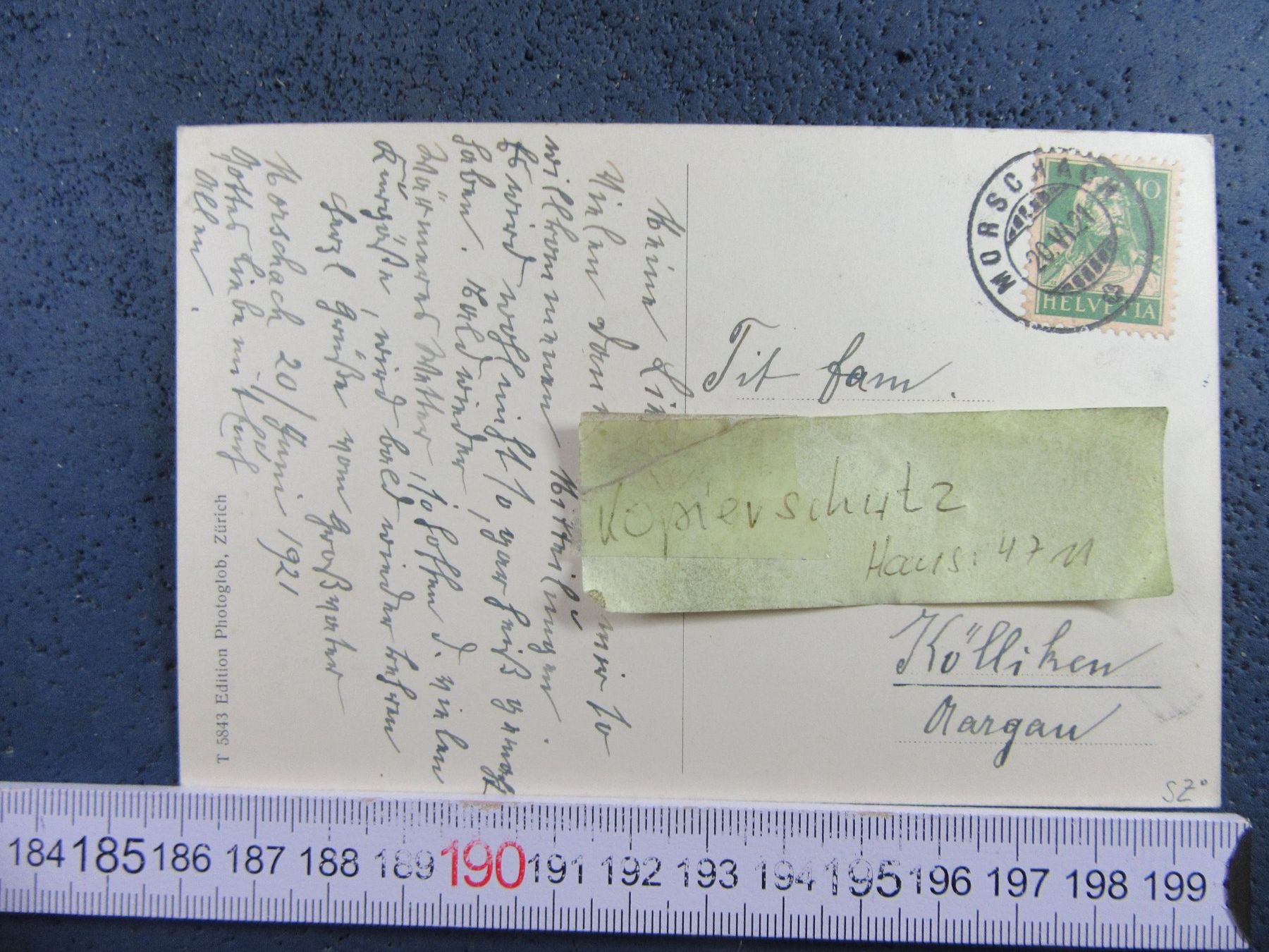 Cartoline postali: MORSCHACH 1922 SZ AK – Usato da Ettingen venduto da Hausi4711 1