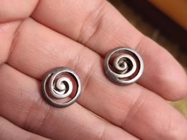 silber ohrringe spirale