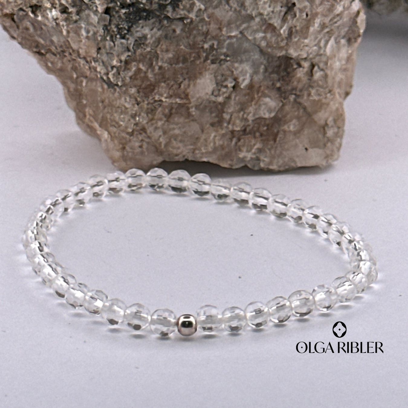 Olga Ribler Bracciali & Braccialetti: Bergkristall Armband mit Elast – Nuovo (secondo la descrizione) da Luzern venduto da Schmuckoutlet 2