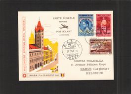 Perfins Belgien , IMABA Basel - Brüssel 21.Vlll.48