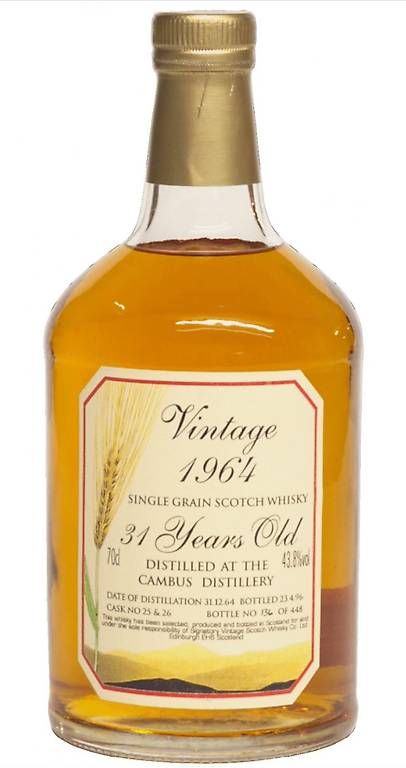 Bevande alcoliche: 1964er Cambus Single-Grain – Nuovo e nell'imballaggio originale da Dürnten venduto da charbi 1
