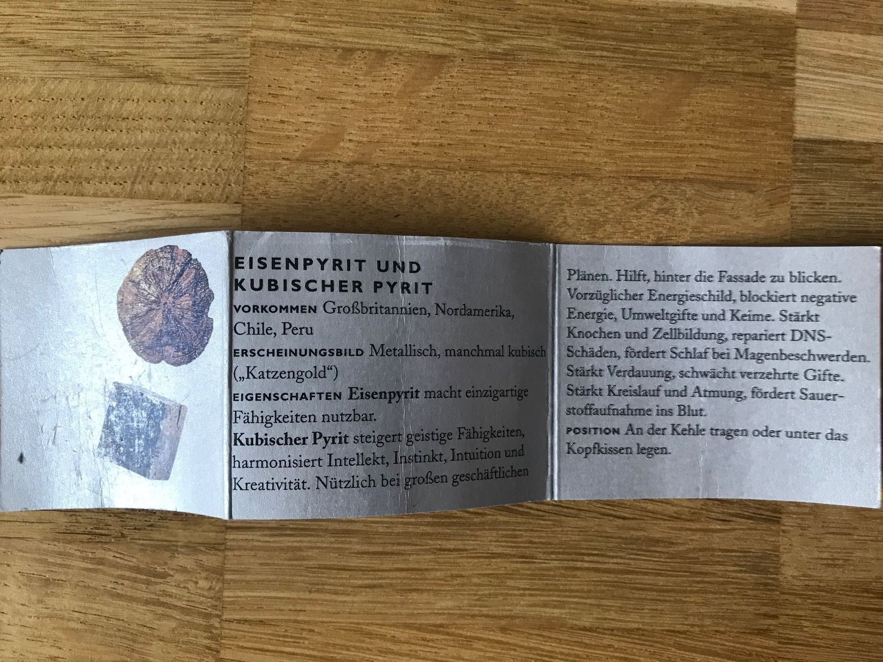 Minerali & Pietre curative: kubischer Eisenpyrit, Katzengold – Usato da Zürich venduto da mybuybye 7