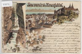 Souvenir de Neuchatel - Litho 1897!!!