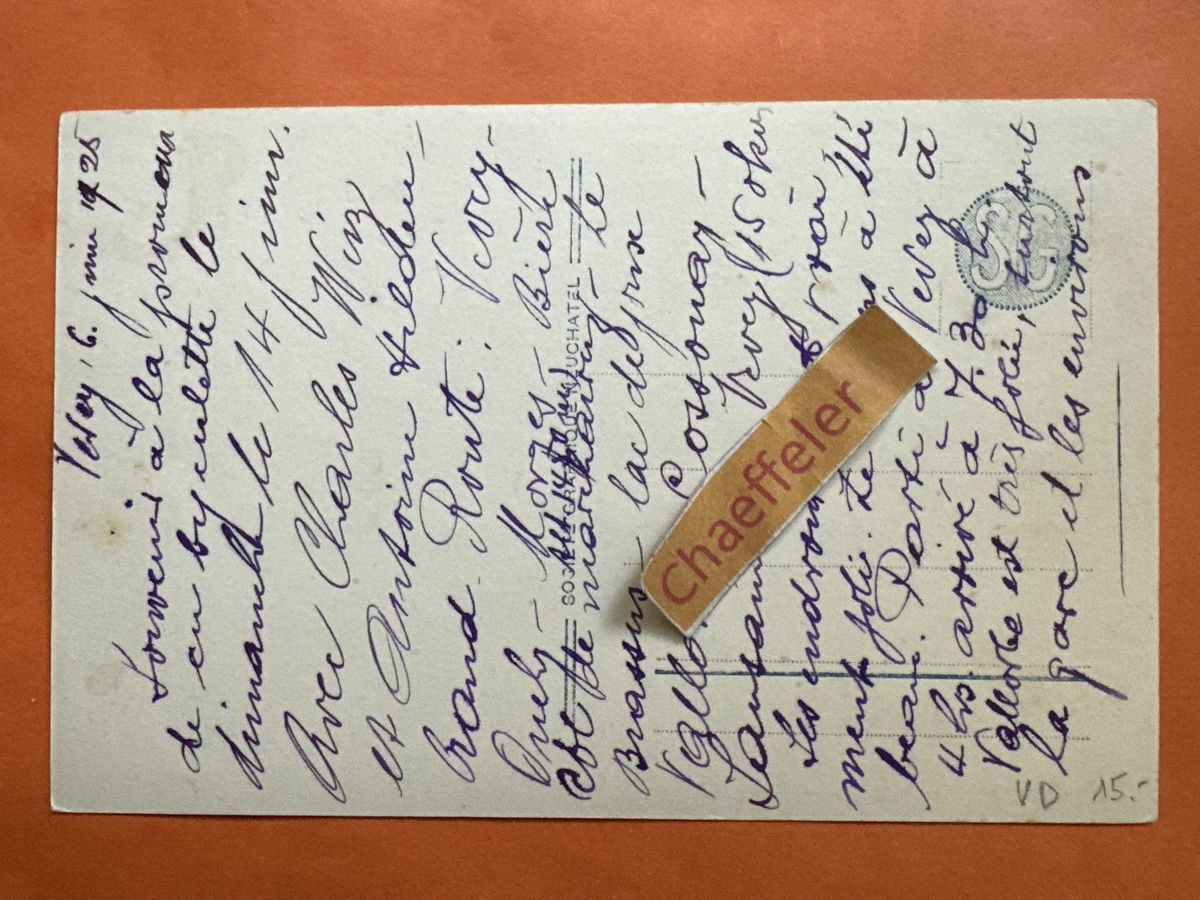 Cartes postales: 1925 3257 Vallorbe.  – D'occasion à Zürich par Chaeffeler 1