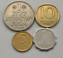 Lot. 4 Münzen Israel