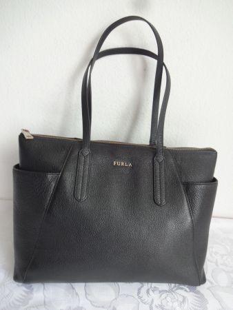 Orig."" FURLA "" Echtleder Umhängetasche