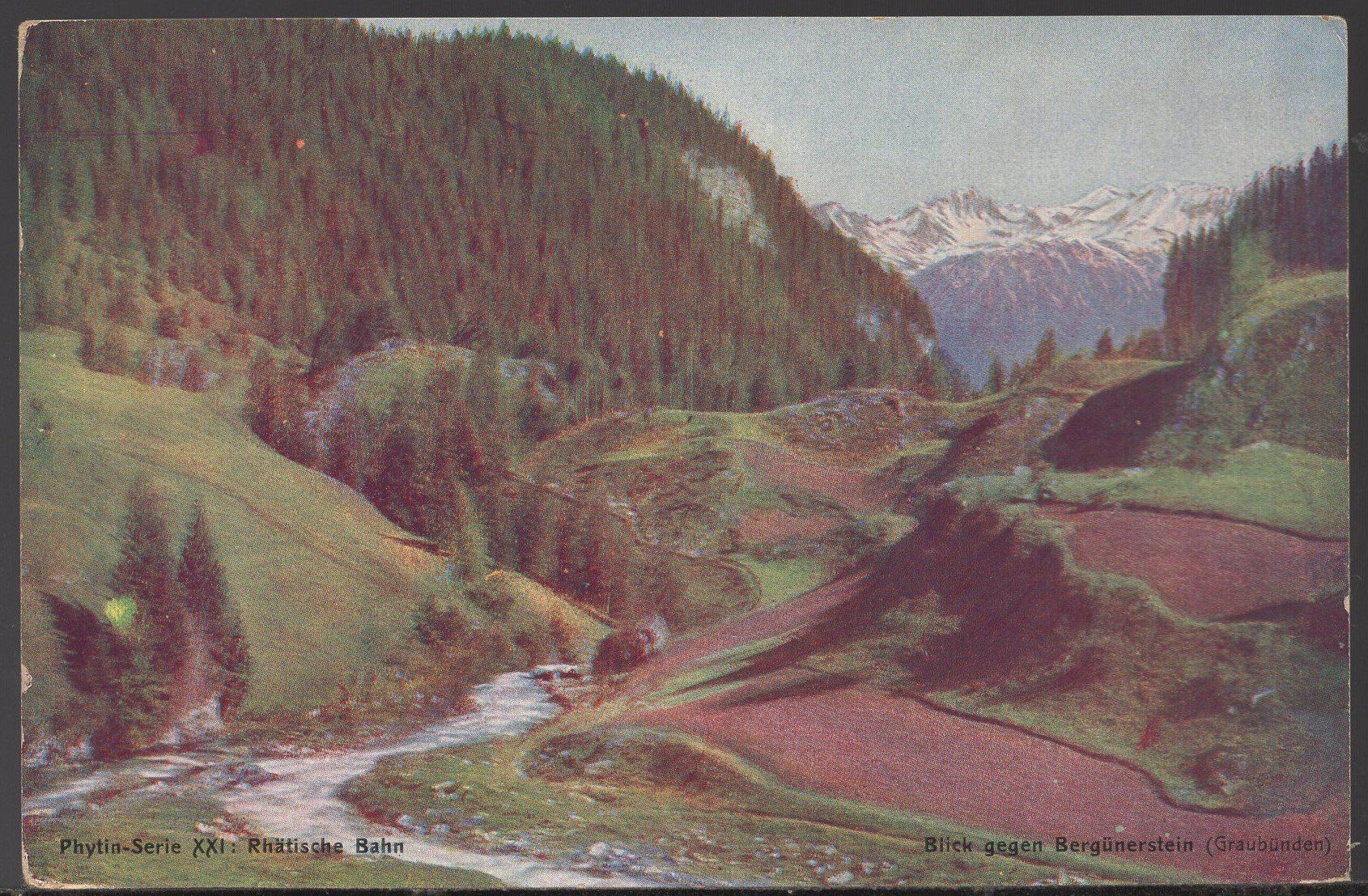 Cartoline postali: Rhätische  Bahn    Phytin - Serie  XXI – Usato da Aarau venduto da kufi44