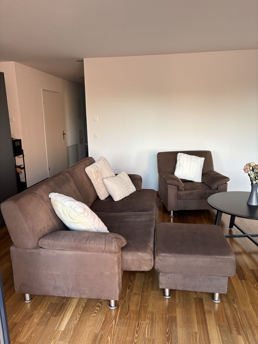 Divani: Comfy brown sofa & armchair set – Usato da Winterthur venduto da ste_9flr