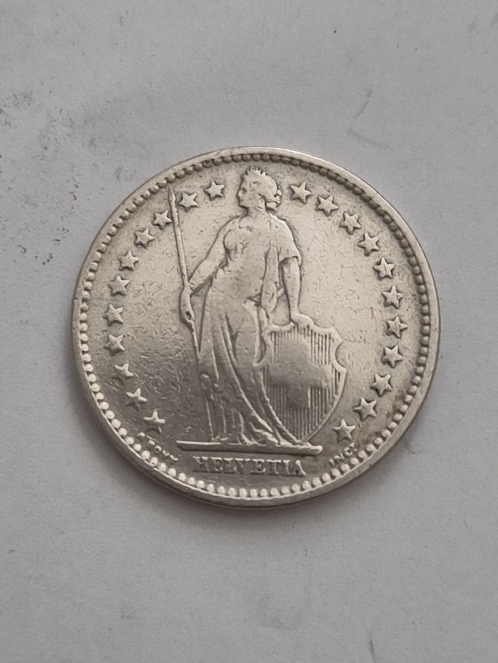 Tutti le monete: 2 Franken 1906 Schweiz Muenze Silber  – Usato da Höri venduto da Samsa9 1