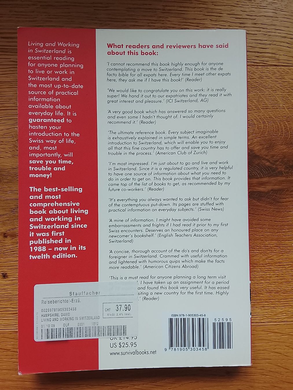 Libri: Buch "Living and Working in Switzerland" – Nuovo (secondo la descrizione) da St. Gallen venduto da Fluros 1