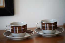 Rörstrand Isolde Kaffeetasse mit Untertasse 2er-Set