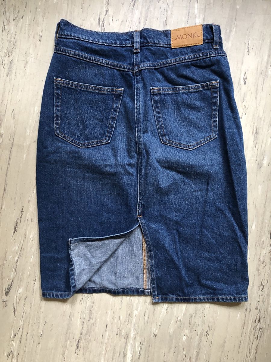 Monki Gonne: Halblanger Denim Rock // Monki // Grösse S – Nuovo (secondo la descrizione) da Zürich venduto da aurelia_nater 1