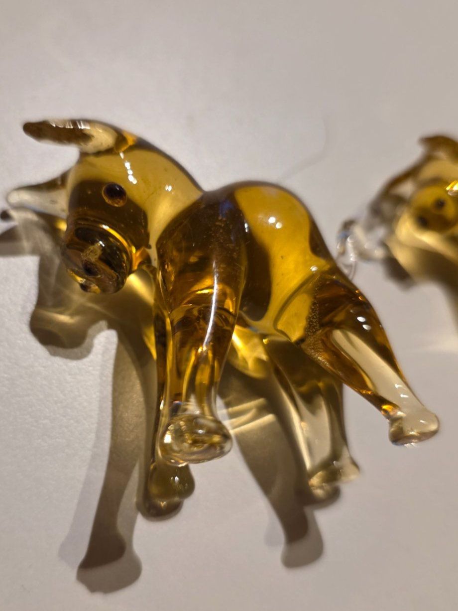 Statuette: 3 gelbe Glas Figuren Tiere – Usato da Walterswil BE venduto da Lonitti 7