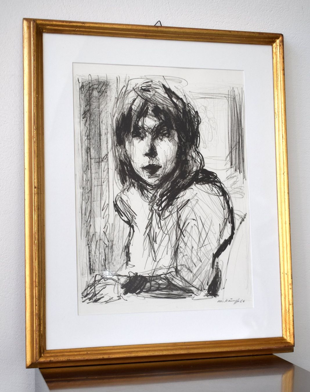 Grafiken & Lithographien: Max Kämpf  Basel Orig. Litho Mädchen Porträt 1966 – Gebraucht aus Zürich von Kunstvoll