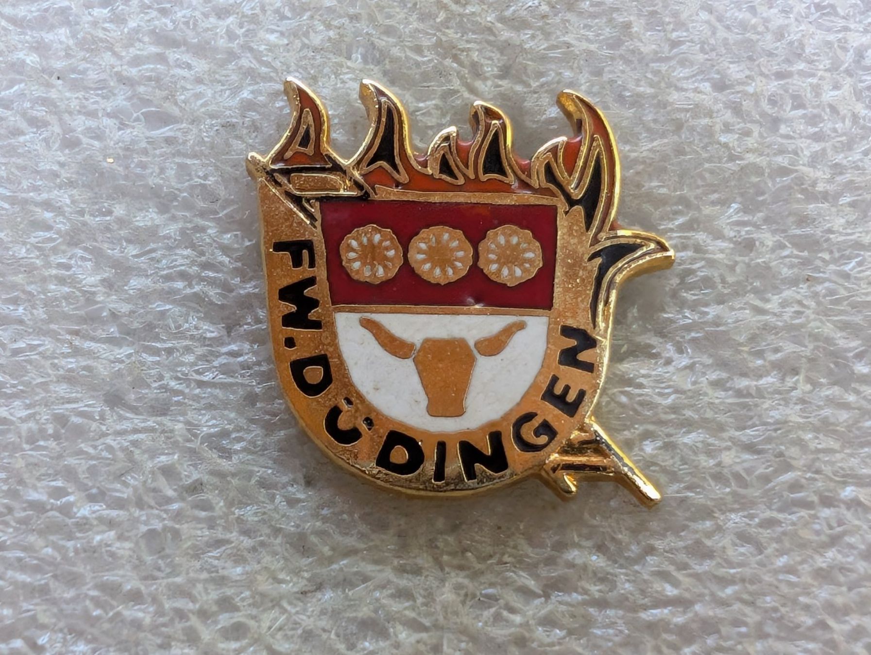 Placchette & Badge: Ansteckpin 87: FW Düdingen – Usato da Oppligen venduto da Pin-Fall-Shop