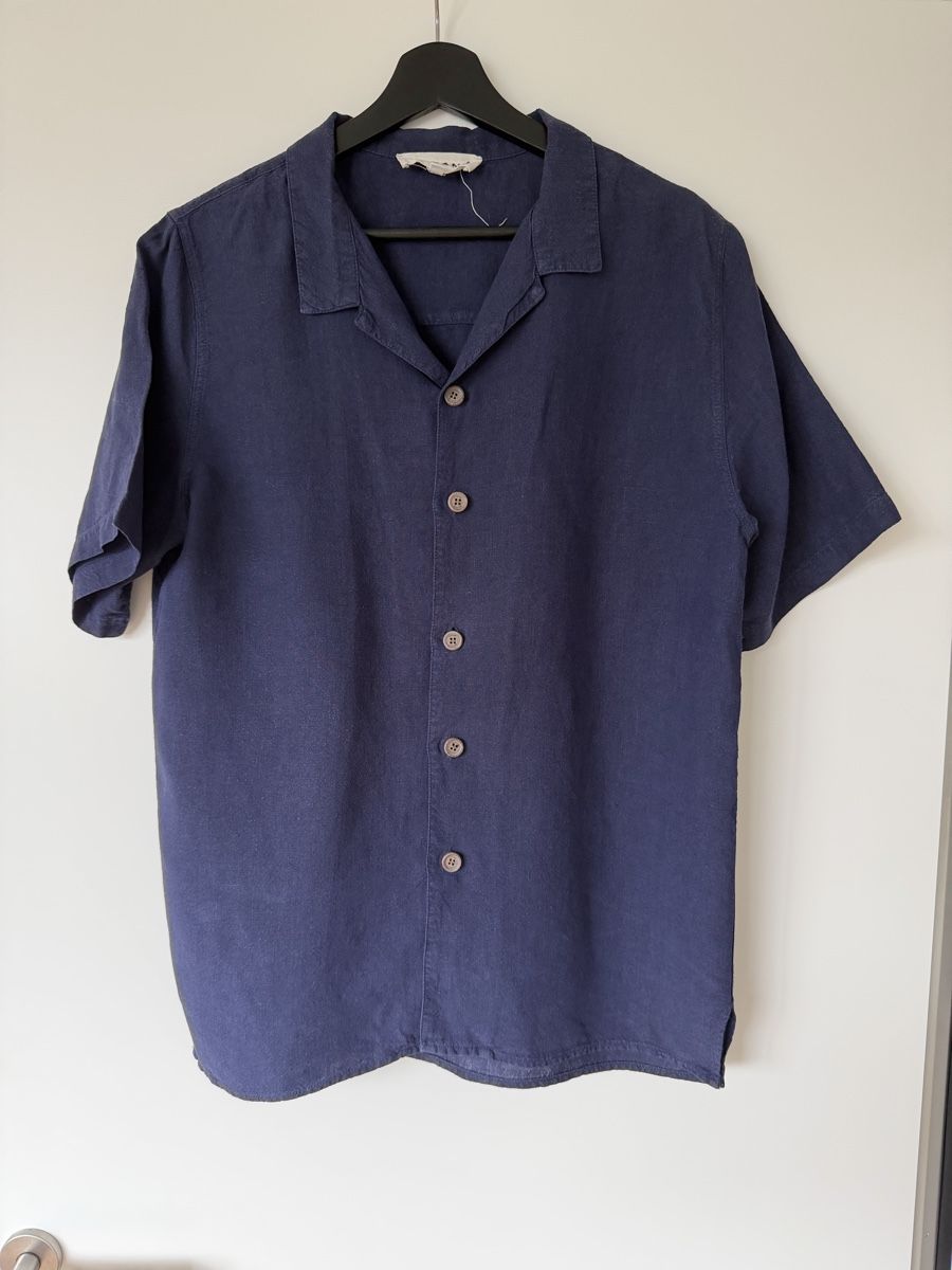 Camicie: Leinen-Hemd MARANE (dunkelblau) Gr.S – Nuovo (secondo la descrizione) da Lengnau BE venduto da RK1983