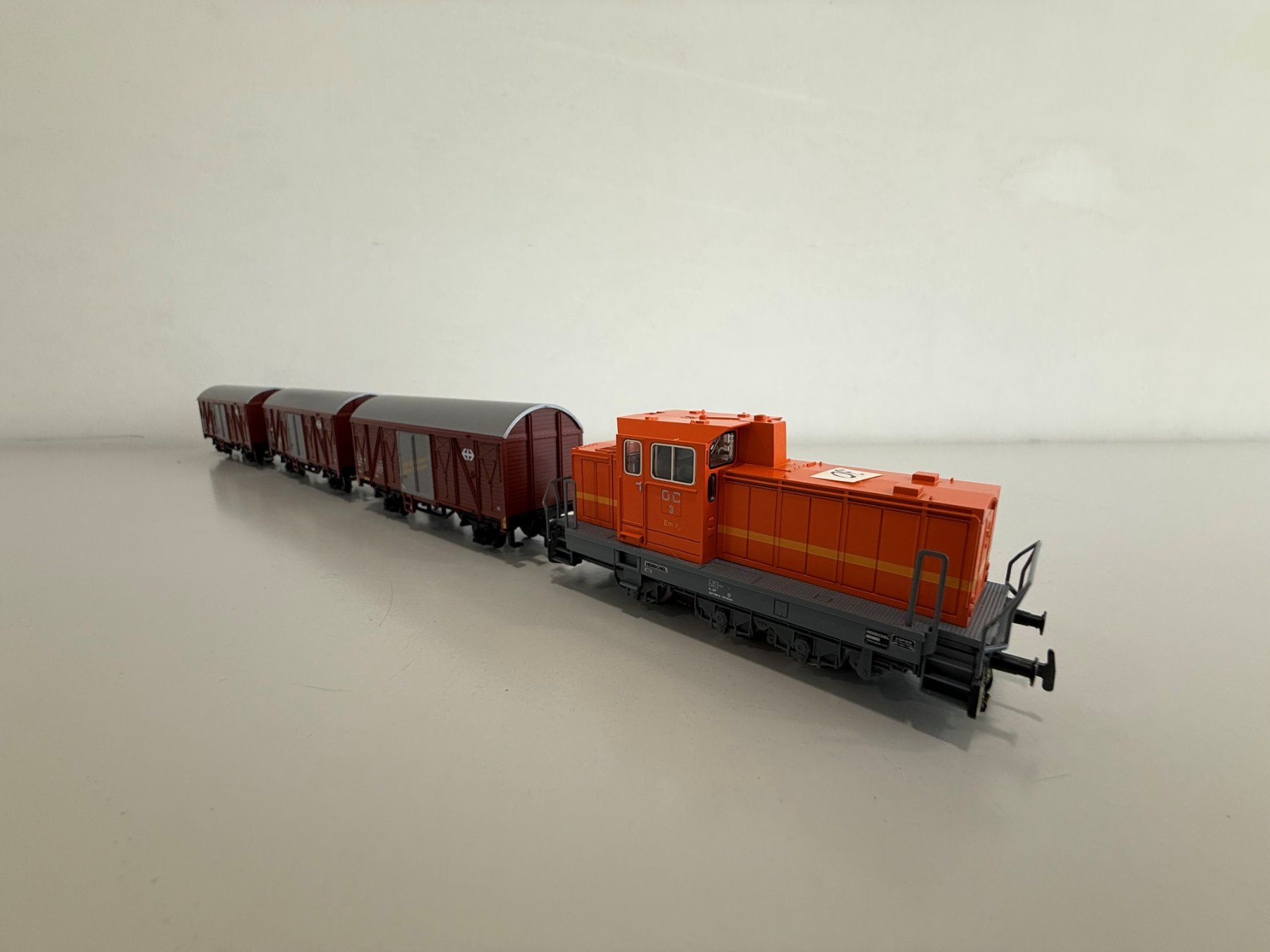 Märklin Modelleisenbahnen: Schweizer Nebenbahn-Güterzug vierteilig – Neu (gemäss Beschreibung) aus Oftringen von Pgi 2