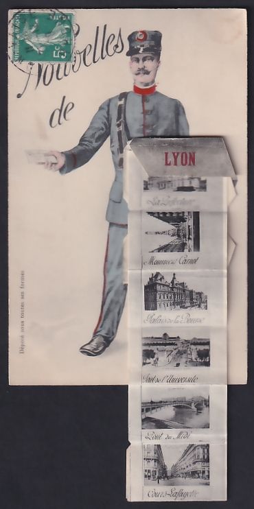 Cartoline postali: Leporello-AK Lyon, La Préfecture, Palai – Usato da Berlin venduto da bartko-reher