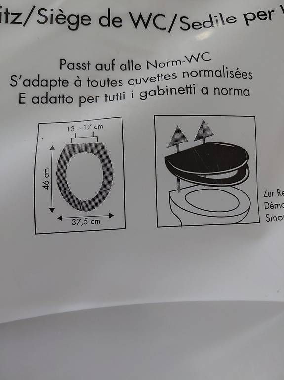 WC: WC Ring / WC Sitz – Nuovo e nell'imballaggio originale da Dietikon venduto da Chadascha 1
