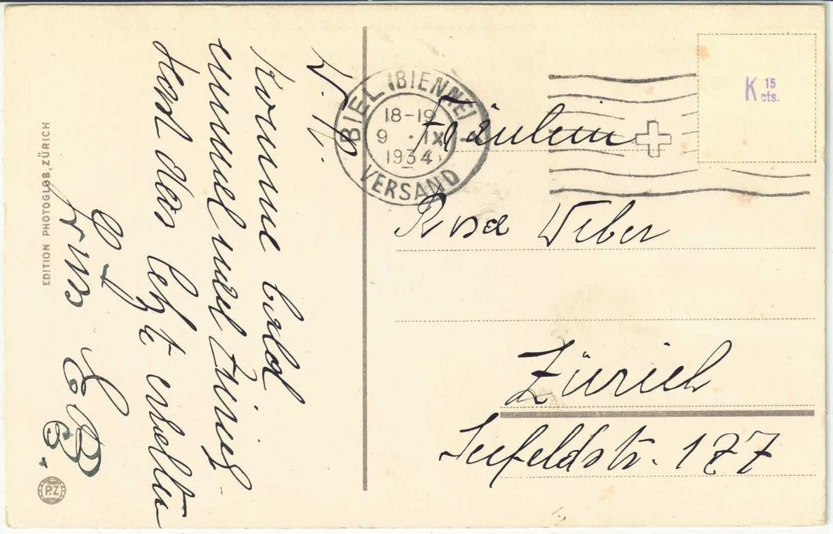 Cartoline postali: Biel/Bienne - Taubenloch - Litho – Usato da Ettingen venduto da Kartenplanet 1
