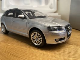 Audi A3 Modellauto, silber, Top Zustand