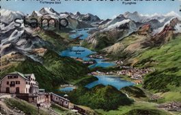 1955 AK Muottas Muragl _ Piz Rosarsch _ St.Moritz
