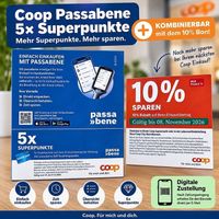 Coop 10% Rabatt + 5x Superpunkte Passabene Bons