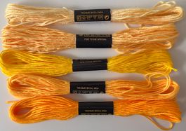 5x Stickgarn neu