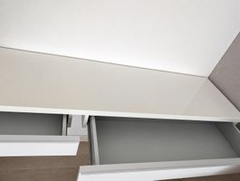Sideboard weiss mit zwei Schubladen 