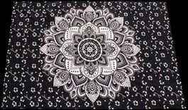 Dekotuch Lotus aus Baumwolle, als Decke Vorhang Wandtuch