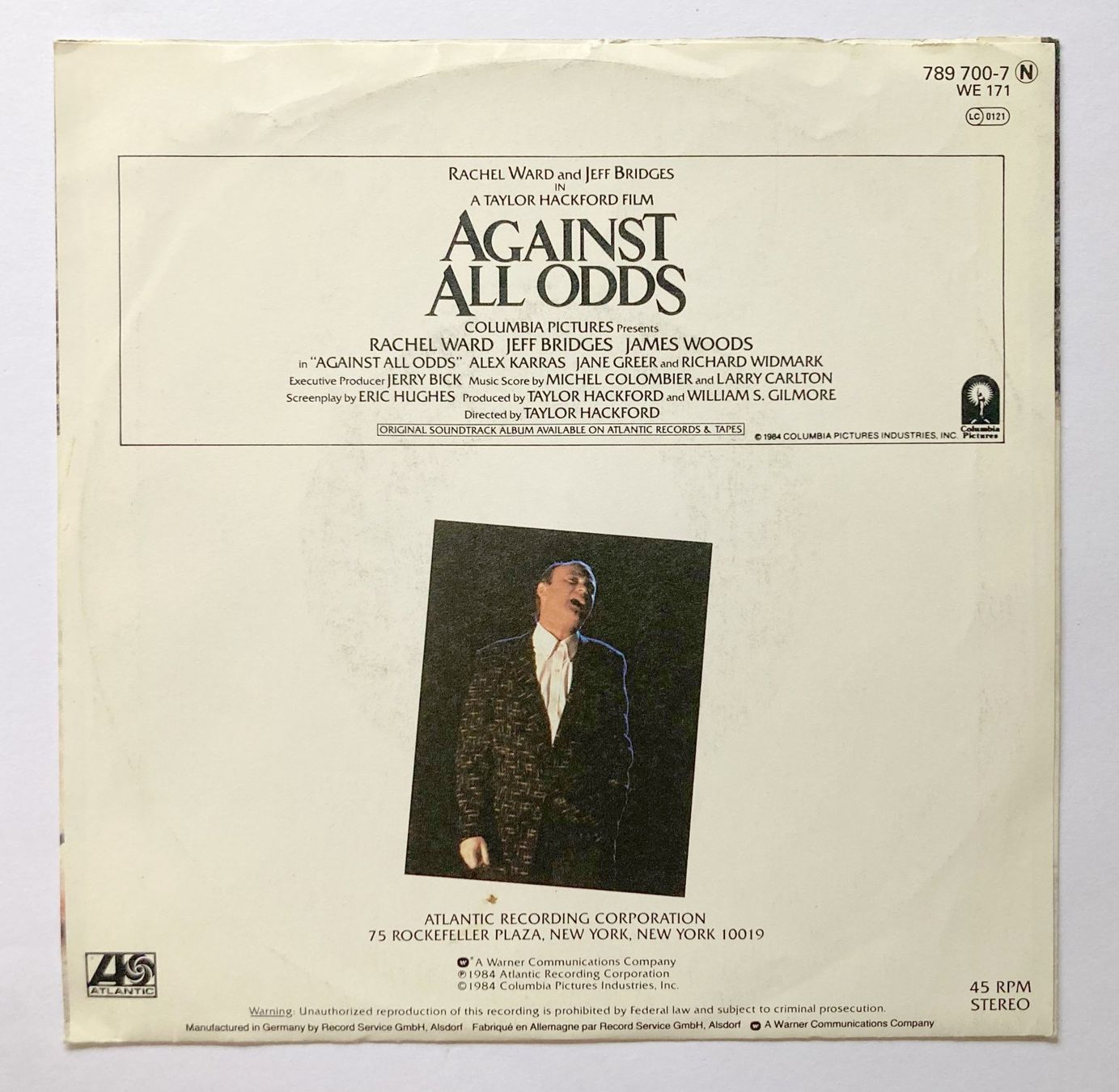 Schallplatten: PHIL COLLINS - AGAINST ALL ODDS – Gebraucht aus Bottens von hotter-than-hell 1