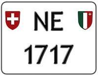 Plaque moto NE 1717