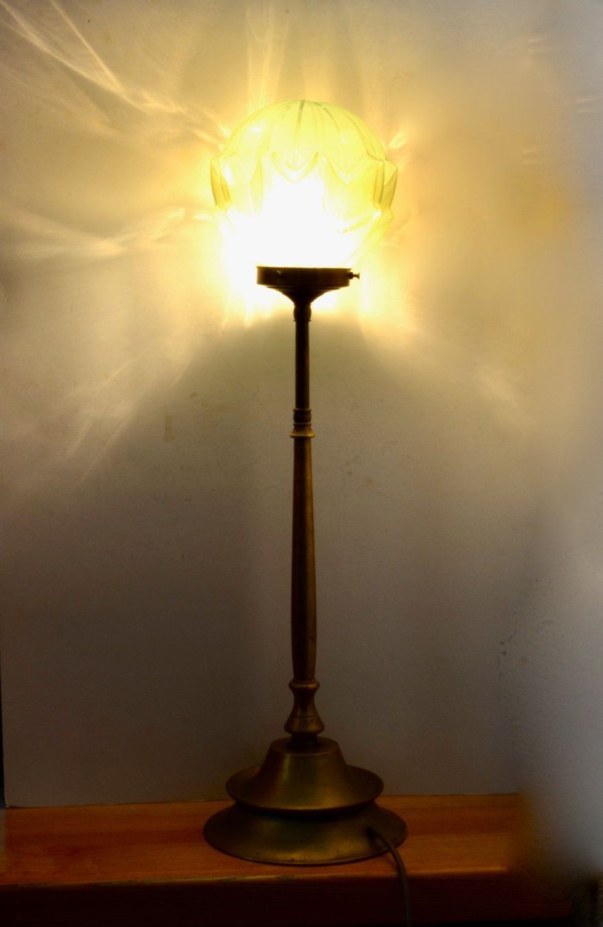 Lampade: Lampe aus Messing - erste Hälfte des 20. – Usato da Meilen venduto da glenbeigh 6