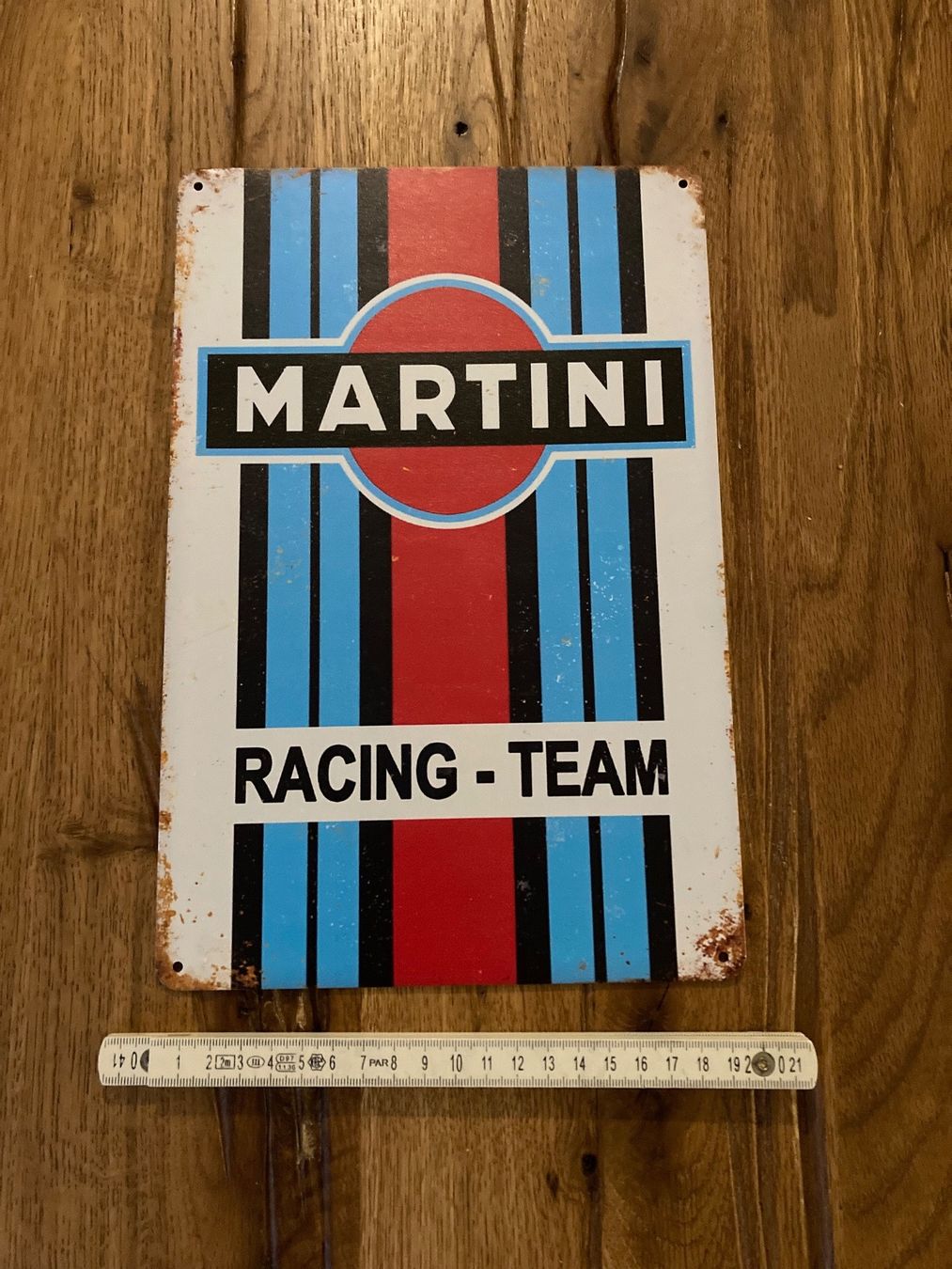 Automobili: Martini Racing Team Retro Schild / neu!!! – Nuovo e nell'imballaggio originale da Bremgarten AG venduto da Eurotiz 2