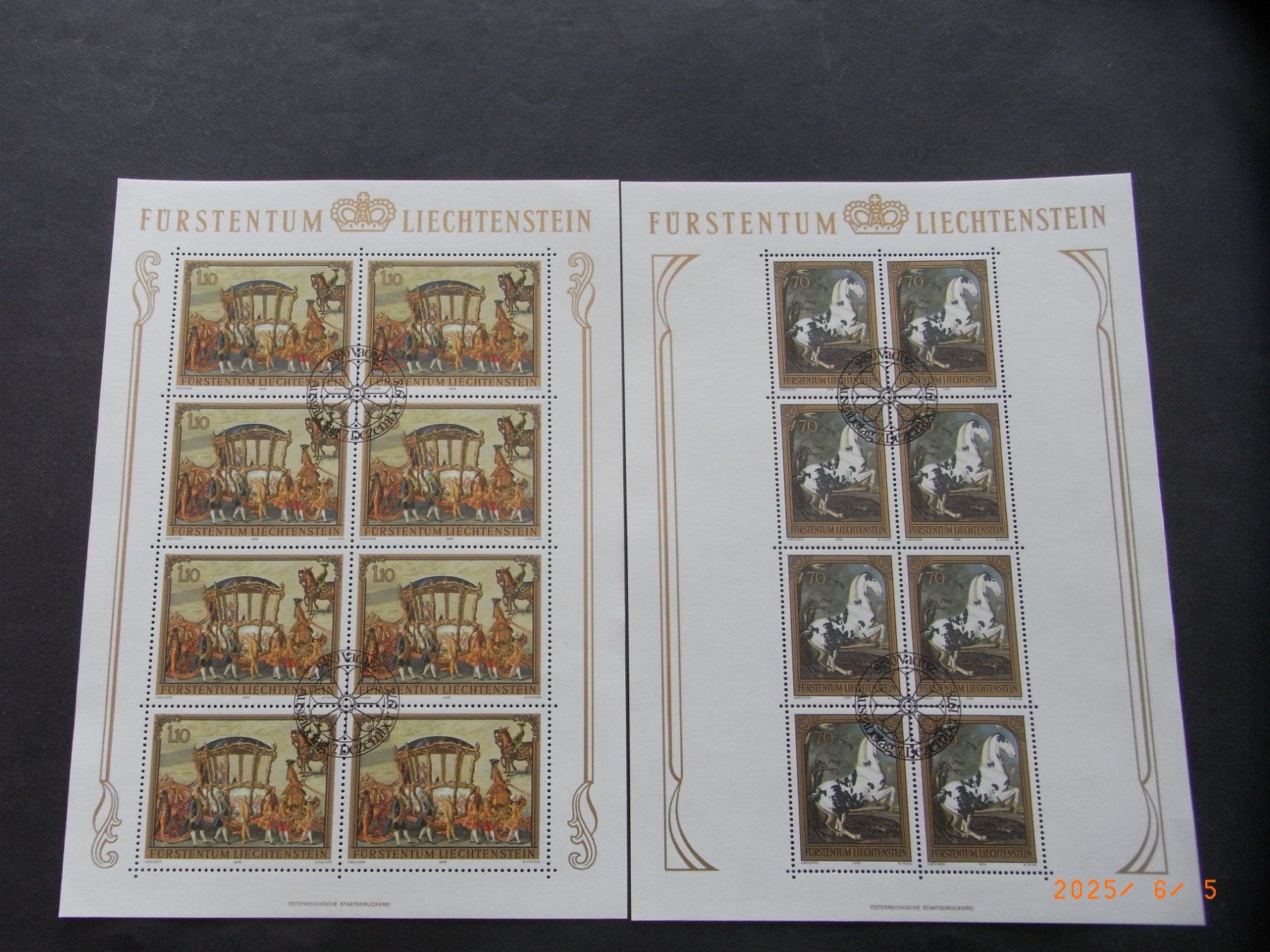 Tutti i francobolli: 1978 655 + 657 FDC Kleinbogen – Usato da Ittigen venduto da shetland