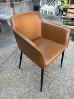 Sessel / Stuhl Lederoptik Braun 10 Stueck guter Zustand