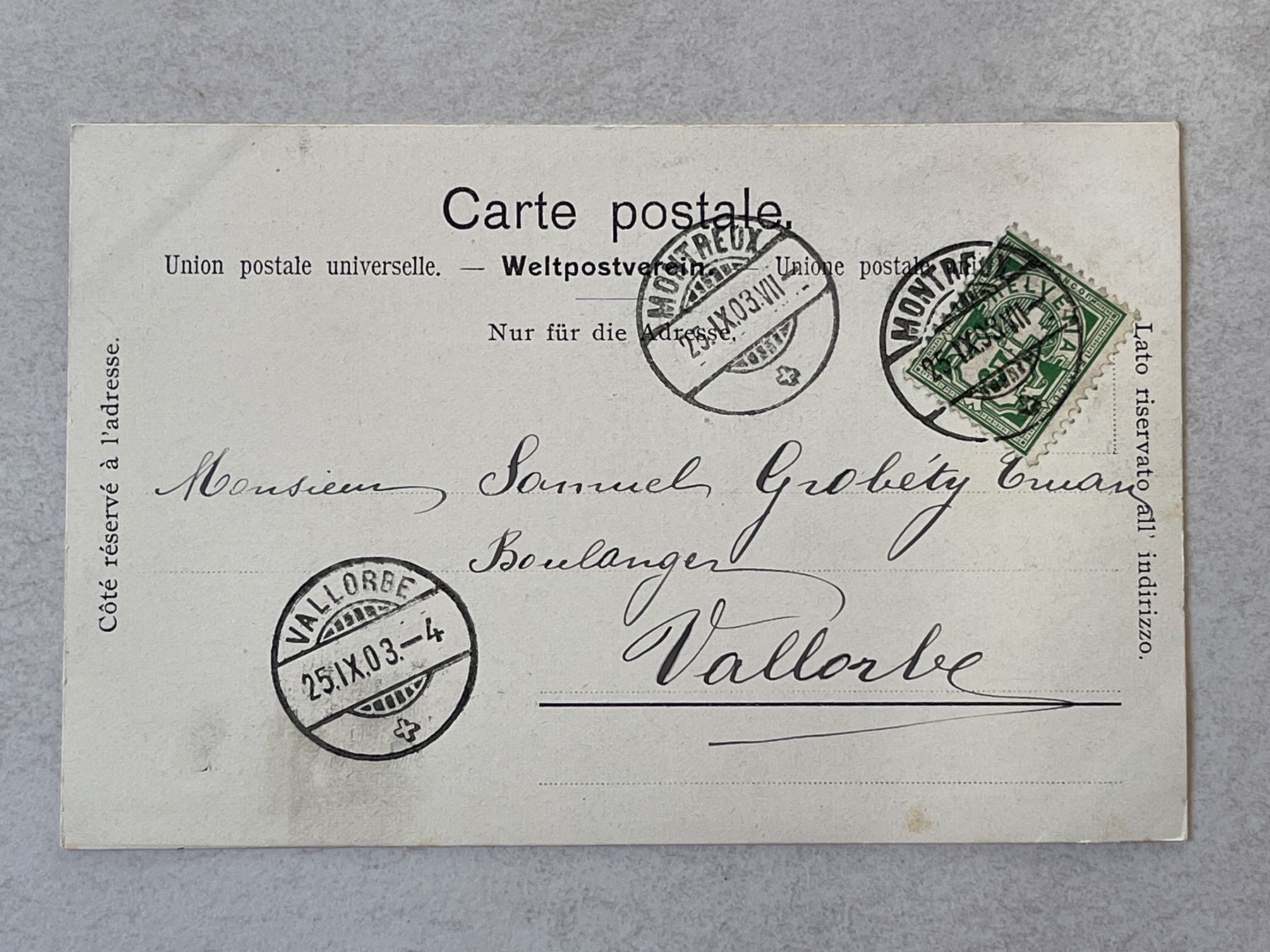 Cartoline postali: Montreux, Ile Salagon – Usato da Strengelbach venduto da Aschatan5 1